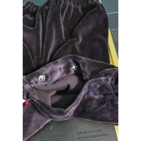 Vintage Velvet Two Piece w/ Booties Tux baby boy Dressy Holiday Size 6-9 Months - Picture 3 of 5